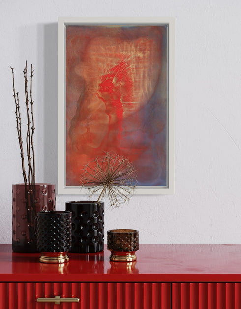 Hearts on Fire | Framed Giclee Print on Canvas